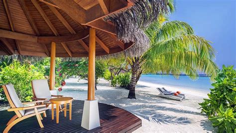 Beach Front Cottages At Sheraton Maldives Full Moon Resort And Spa