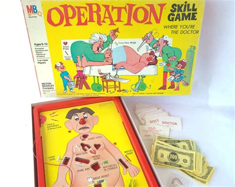 Vintage 1965 Operation Game Vintage Board Game Sixties Board Game