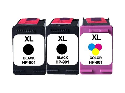 3x Ink Cartridges For Hp 901 Xl Officejet 4500 G510 J4524 J4640 J4660