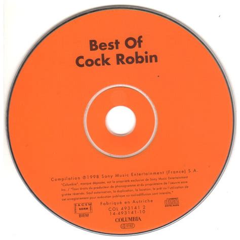 The Best Of Cock Robin De Cock Robin Cd Chez Bluefunk95 Ref121393470