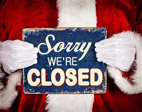 50 Closed For The Holidays Sign