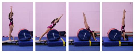 Front Handspring Drills All The Way Up Swing Big Gymnastics Skills Gymnastics Lessons