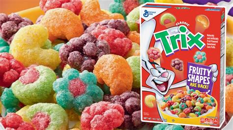 General Mills Brings Back Classic Trix Fruity Cereal Shapes Chew Boom