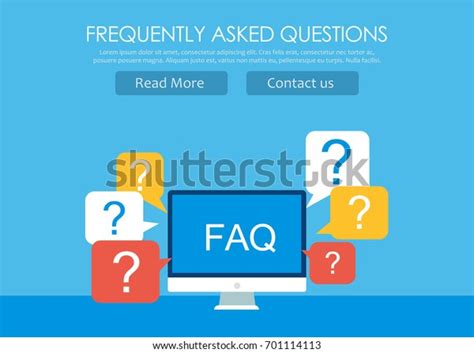 Frequently Asked Questions Faq Banner Computer 库存矢量图（免版税）701114113