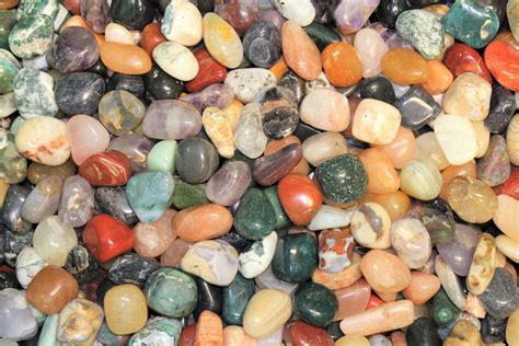 Assorted Mixed Tumbled Stones Large 1 Lb Wholesale Bulk Lot Mixed