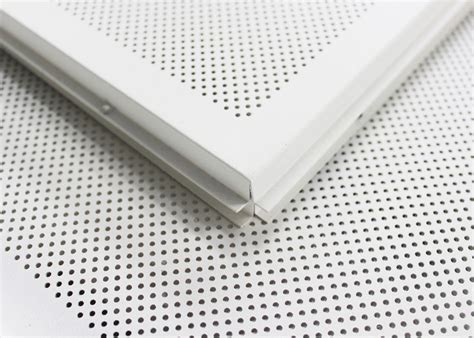 Available in over 30 decorative patterns and 50 colors. White Perforated Lay In Ceiling Tiles 2 x 2 , Metal ...