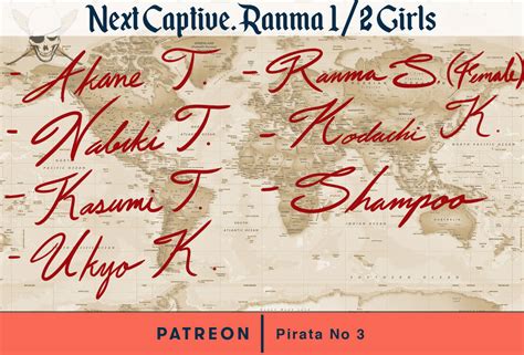 Fan Art Poll Next Captive Ranma 12 Girls By Pirata3 On Deviantart