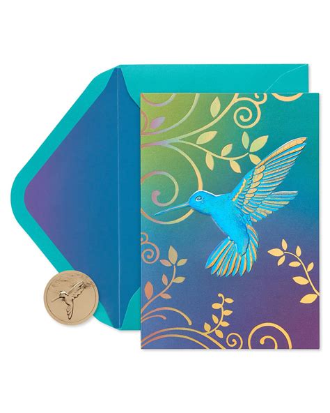 Blank Inside Hummingbird Boxed Blank Note Cards 12 Count Papyrus