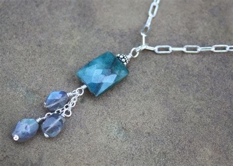 Handmade Gemstone Necklace Chrysocolla By Justbethlevey On Etsy