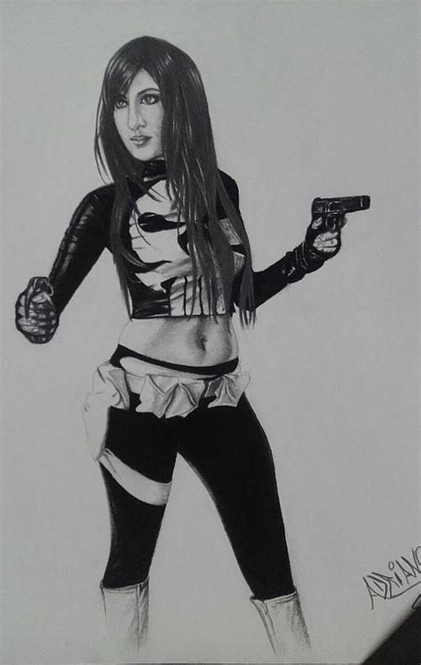 The Punisher Girl Drawing By Adriano Altamir Fine Art America