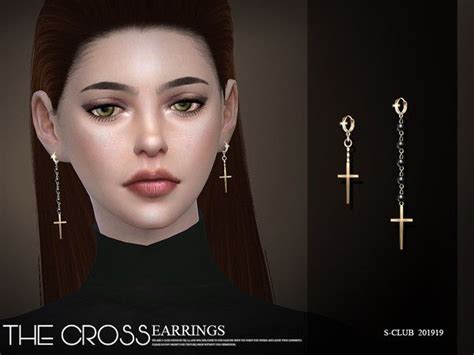 Gorgeous Cross Earrings Created By S Club At Tsr Check It Out
