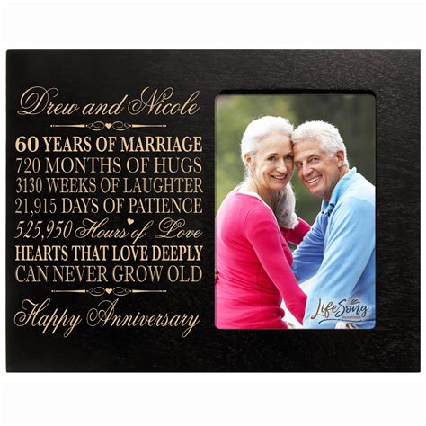 60th Anniversary Gift Personalized 60th Wedding Anniversary Etsy