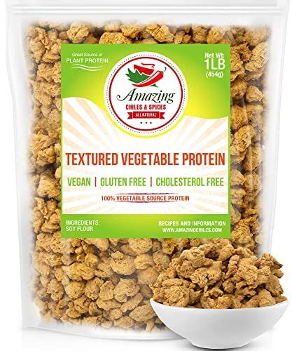 Textured Vegetable Protein Tvp 1 Lb Bag All Natural Plant Based