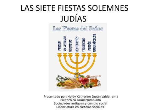 Calaméo Las Siete Fiestas Solemnes Judías Trabajo Final Cartilla