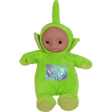 Teletubbies Dipsy Sitting 22cm Plush Soft Toy Moulded Face Shiny Tummy