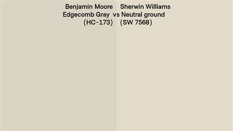 Benjamin Moore Edgecomb Gray Hc 173 Vs Sherwin Williams Neutral