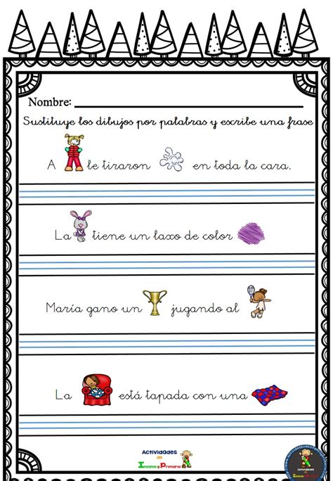 Fichas Escritura Creativa 5 Imagenes Educativas C00