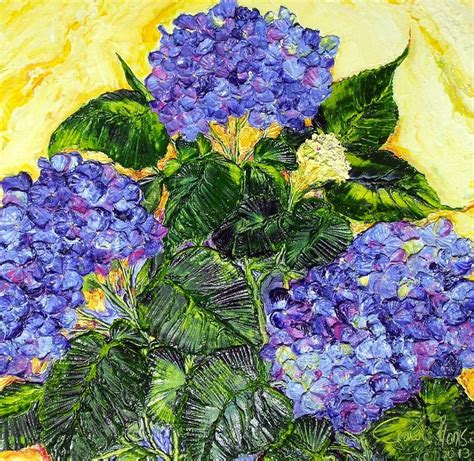 Still Life Painting Blue Hydrangea II By Paris Wyatt Llanso
