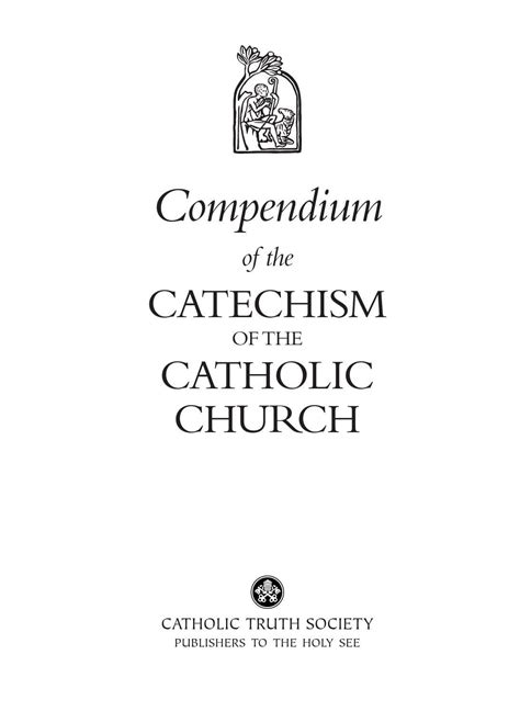 Compendium Of The Catechism Of The Catholic Church By Catholic Truth