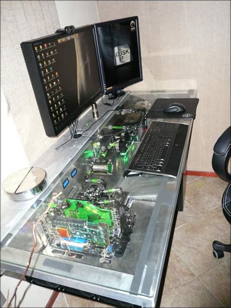 The Coolest Desktop Computer Its Built Into The Desk Computer Geek