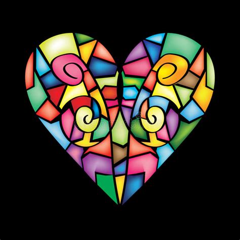Colorful Abstract Heart Stock Vector Image Of Colorful