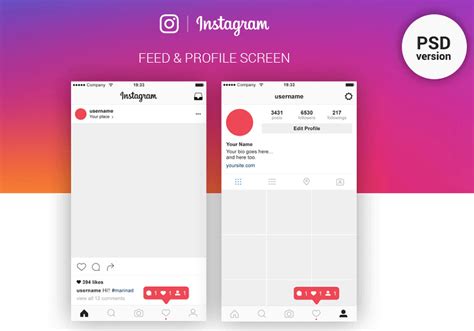 25 Best Free Instagram Psd Templates 2024 Freehtmldesigns