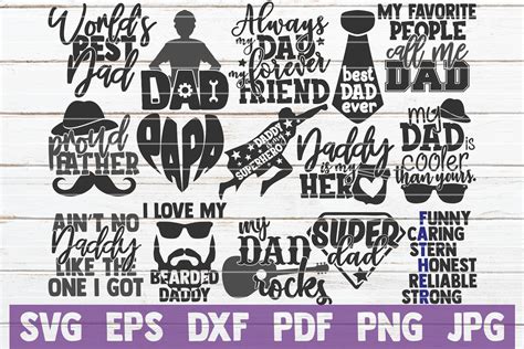Dad Svg Bundle Father S Day Svg Cut Files Commercial Use