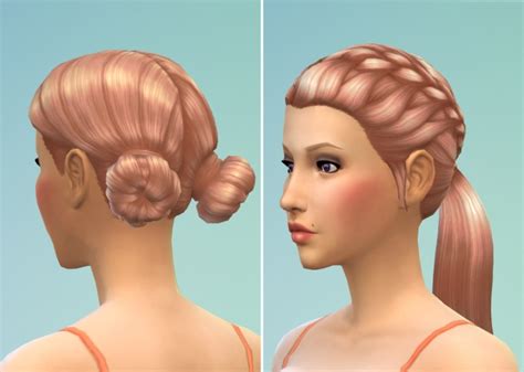 Sims 4 Cc Hair Blonde Streaks Rainbowret