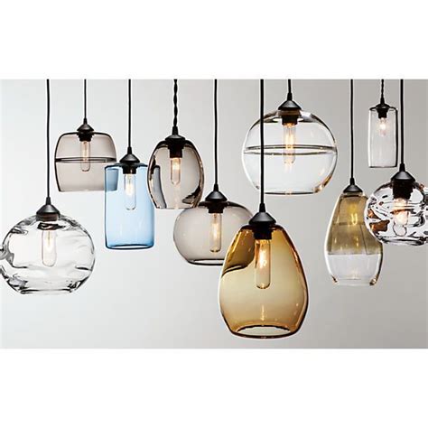 banded modern hand blown glass pendant modern pendants modern lighting room and board blown