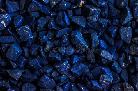 Dark Blue Stone Pebbles As Abstract Background Texture Landscape