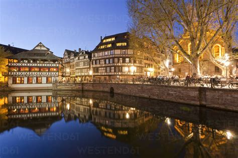 France Alsace Strasbourg Petite France Lill River View Of Place