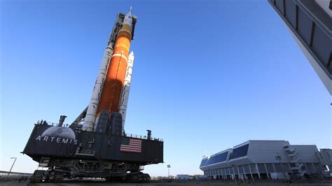 Artemis Rocket Rollout Nasas Massive Sls Moon Rocket Rolls Out To The