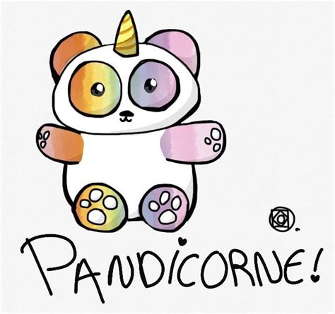Découvrez un fantastique tuto de dessin fille licorne kawaii ! Licorne + Panda = Pandicorne ( Tiana ) | Unicorn artwork ...