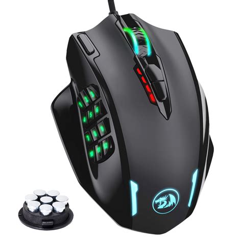 Redragon Impact M908 Rgb Mmo Laser Wired Gaming Mouse With 12400dpi