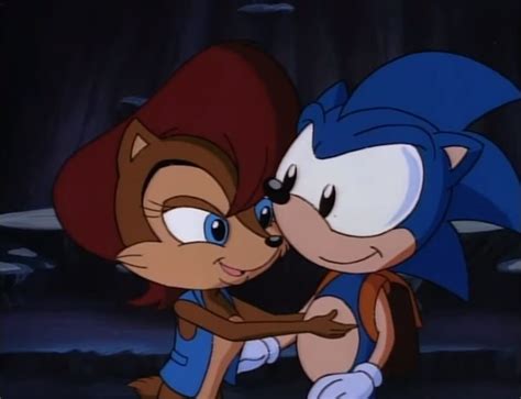 Princess Sally Acorn And Sonic Kissing