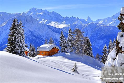 Winter Landscape With Deep Snow Covered Stock Photo