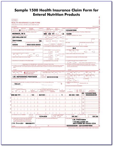 Free Fillable Hcfa 1500 Claim Form Form Resume Examples Jndaaqxd6x