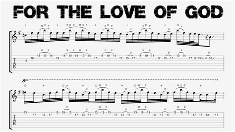 Steve Vai For The Love Of God Guitar Tutorial Tab Sheet Music