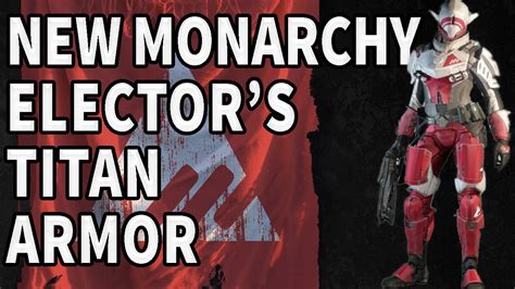 Destiny The Game Full New Monarchy Electors Armor For