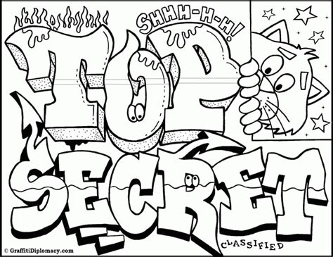 Graffiti Coloring Pages For Kids Coloring Home