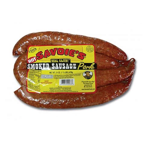 Savoies Smoked Pork Hot Sausage