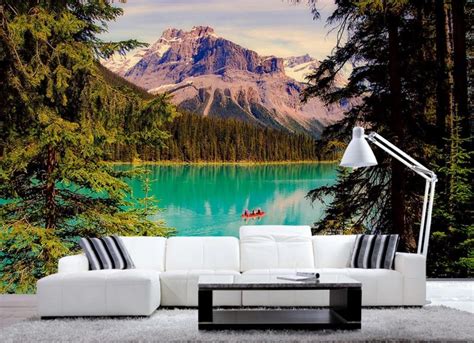 3d Photo Lake And Mountains European Wall Murals Beautiful Landscape