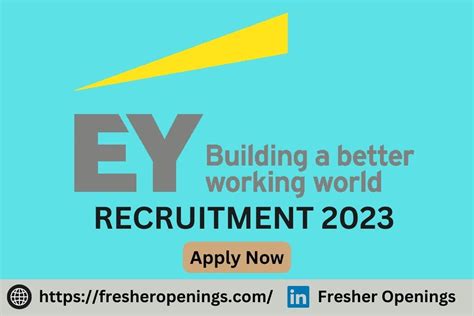 Ey Fresher Jobs 2023 2024 Freshers Recruitment Drive Apply Today