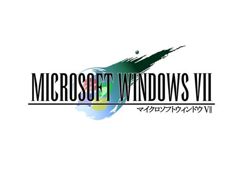 Final Fantasy Vii Style Windows 7 Logo By Critman On Deviantart