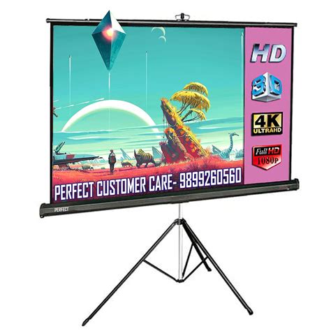 Perfect Tripod Projector Screens 120 Inch Diagonal 8 Electronics