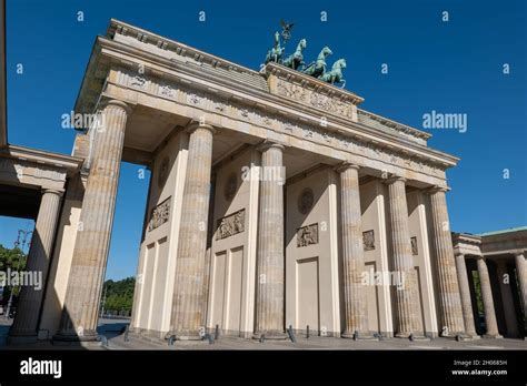 The Brandenburg Gate Monumental City Landmark In Berlin Germany