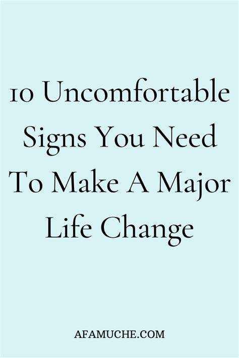 12 Signs That Change Is Drastically Needed In Your Life In 2021 Major