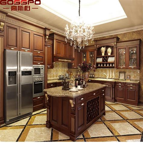 The mahogany cabinets will match well with any stone countertops that have traces of reds or browns in them. China Guangzhou Manufacture Lacquer Mahogany Kitchen ...