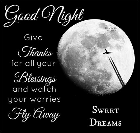 Good Night Give Thanks To Your Blessings Pictures Photos And Images