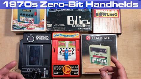 Mechanical Handheld Zero Bit Games From The 1970s Youtube